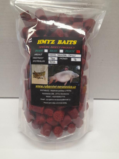 Pelety chytací s dírkou - Hmyz/Jahoda/Chilli - 16mm 1kg - Exklusiv